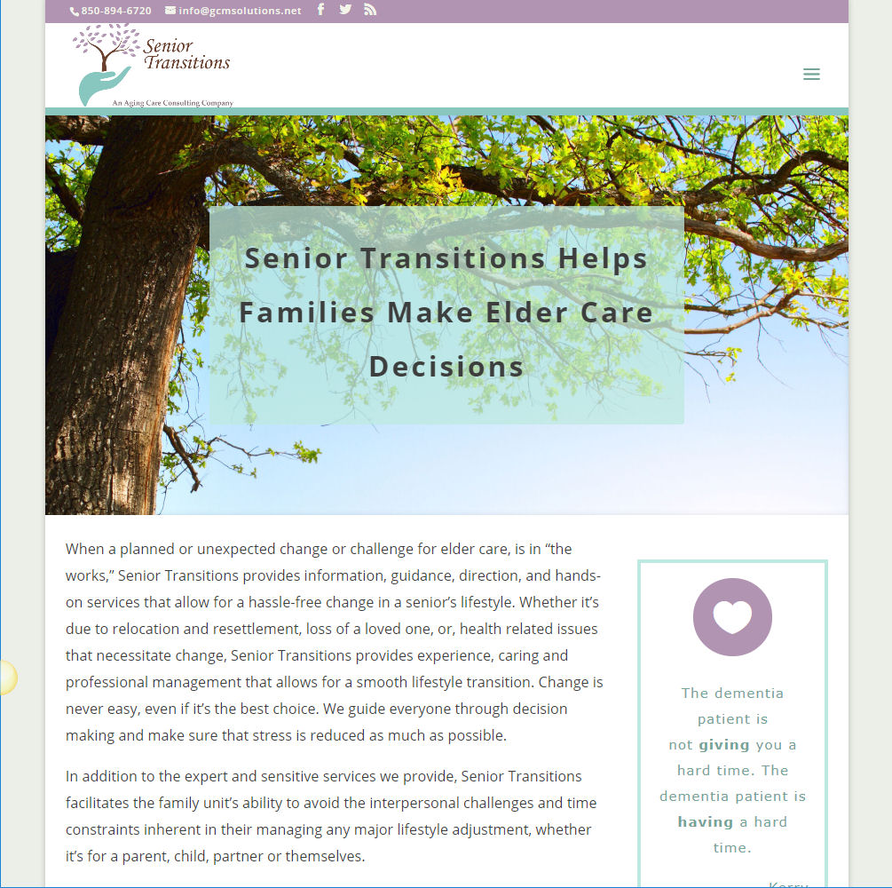 Senior Transitions Elder Care in Tallahassee, Florida